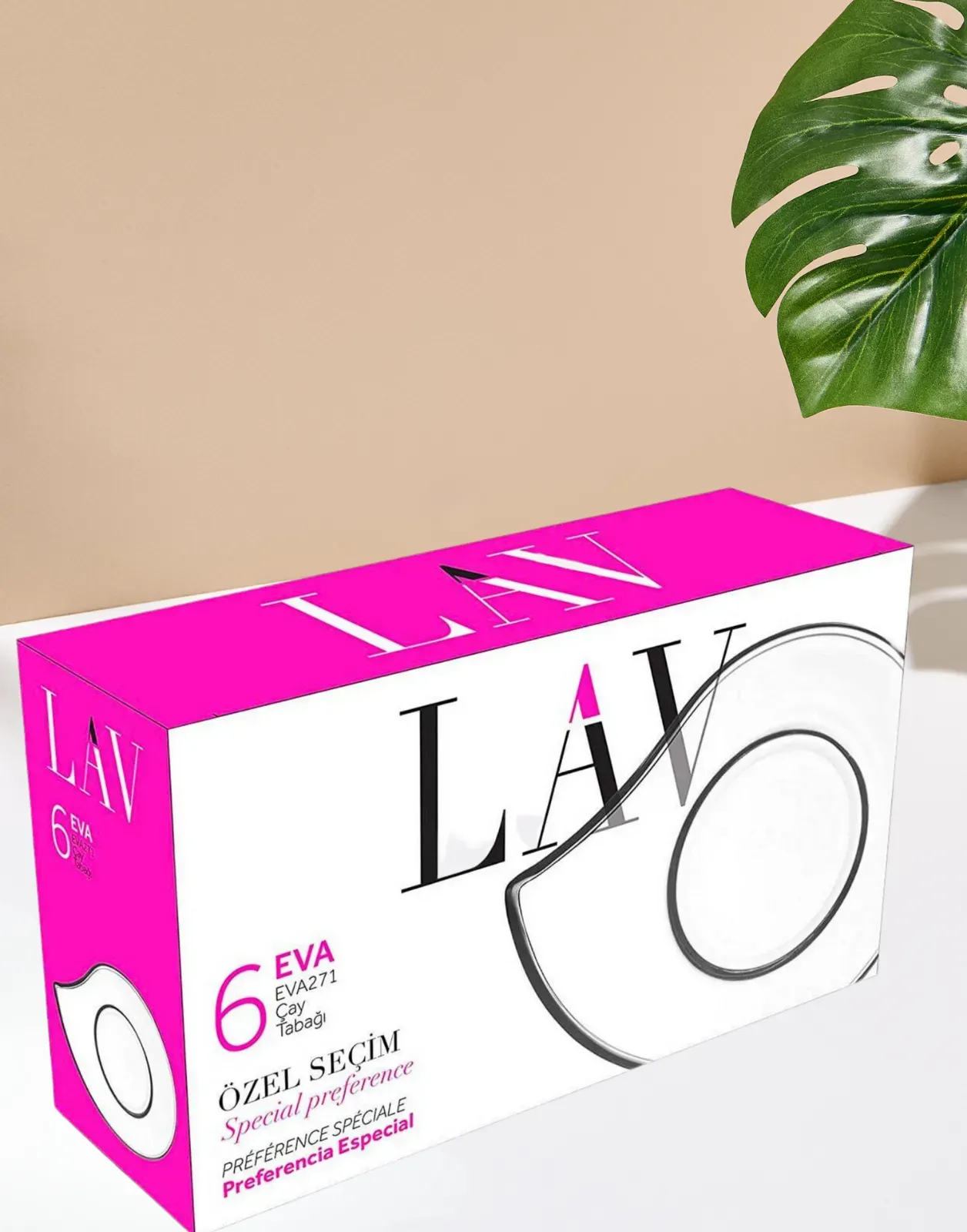  LAV ÇAY TABAĞI 6 LI LV-EVA271F*12