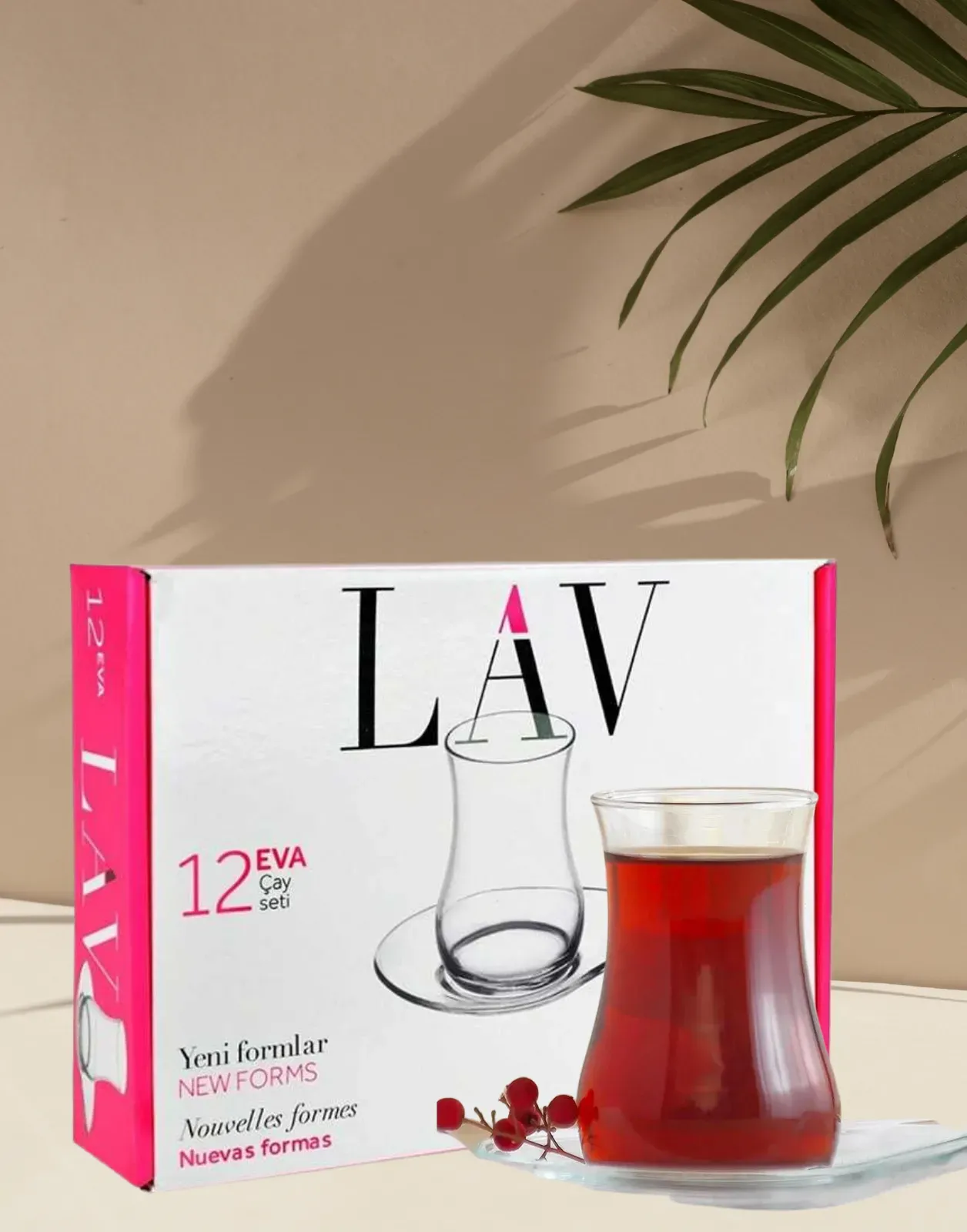  LAV ÇAY SETİ 12 PARCA LV-EVAS1*6